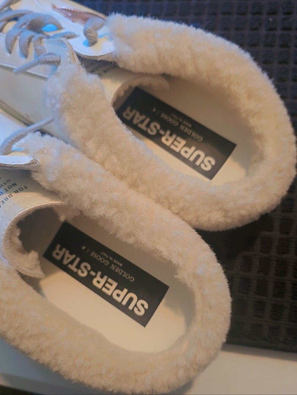 Golden GooseSuperstar Sabot Leather Shearling Sneakers - Picture 5 of 7